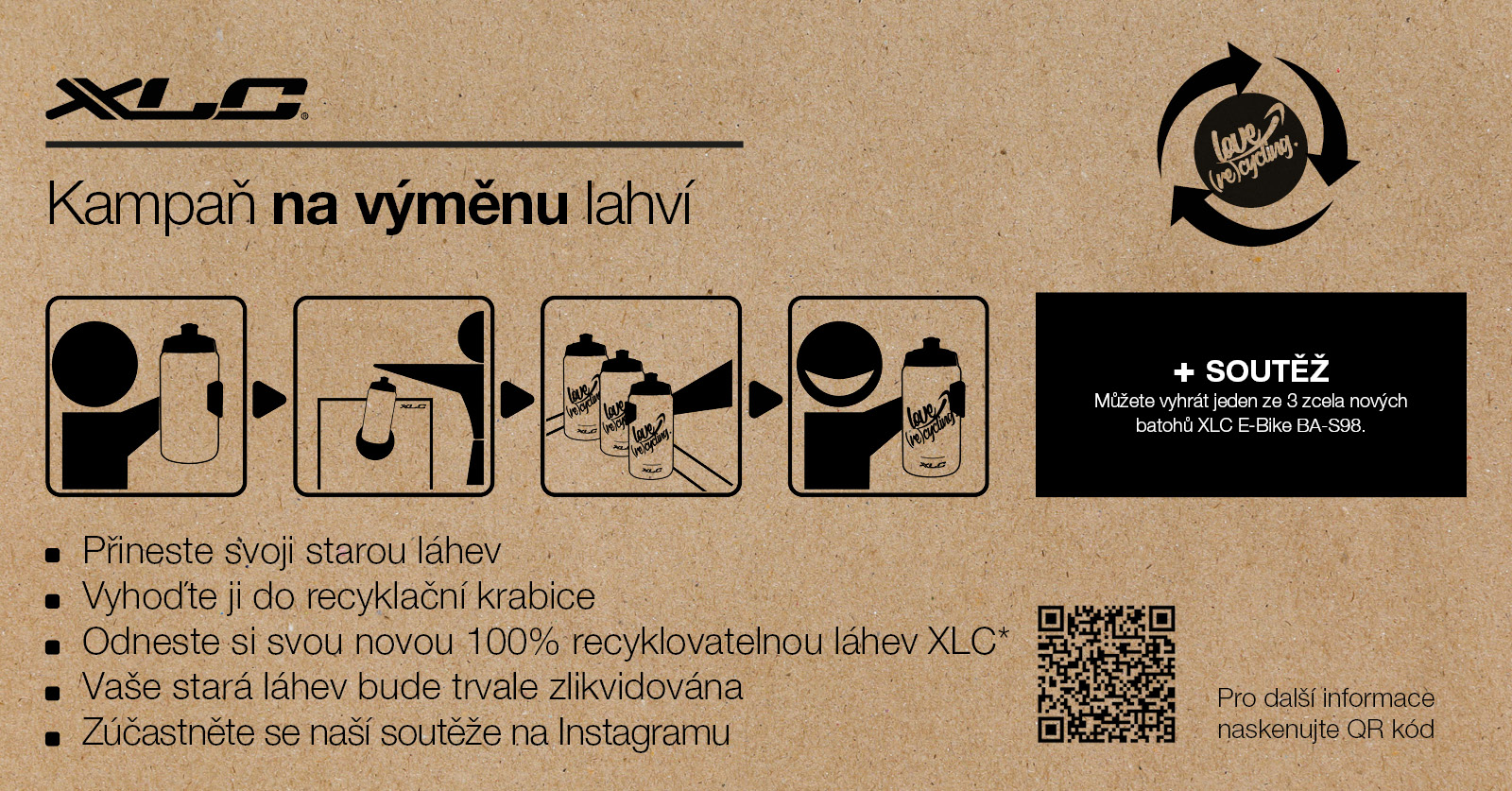 #XLCRECYCLING - kampaň na výměnu lahví!