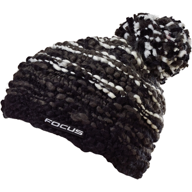 ČEPICE S BAMBULÍ, černá/bílá