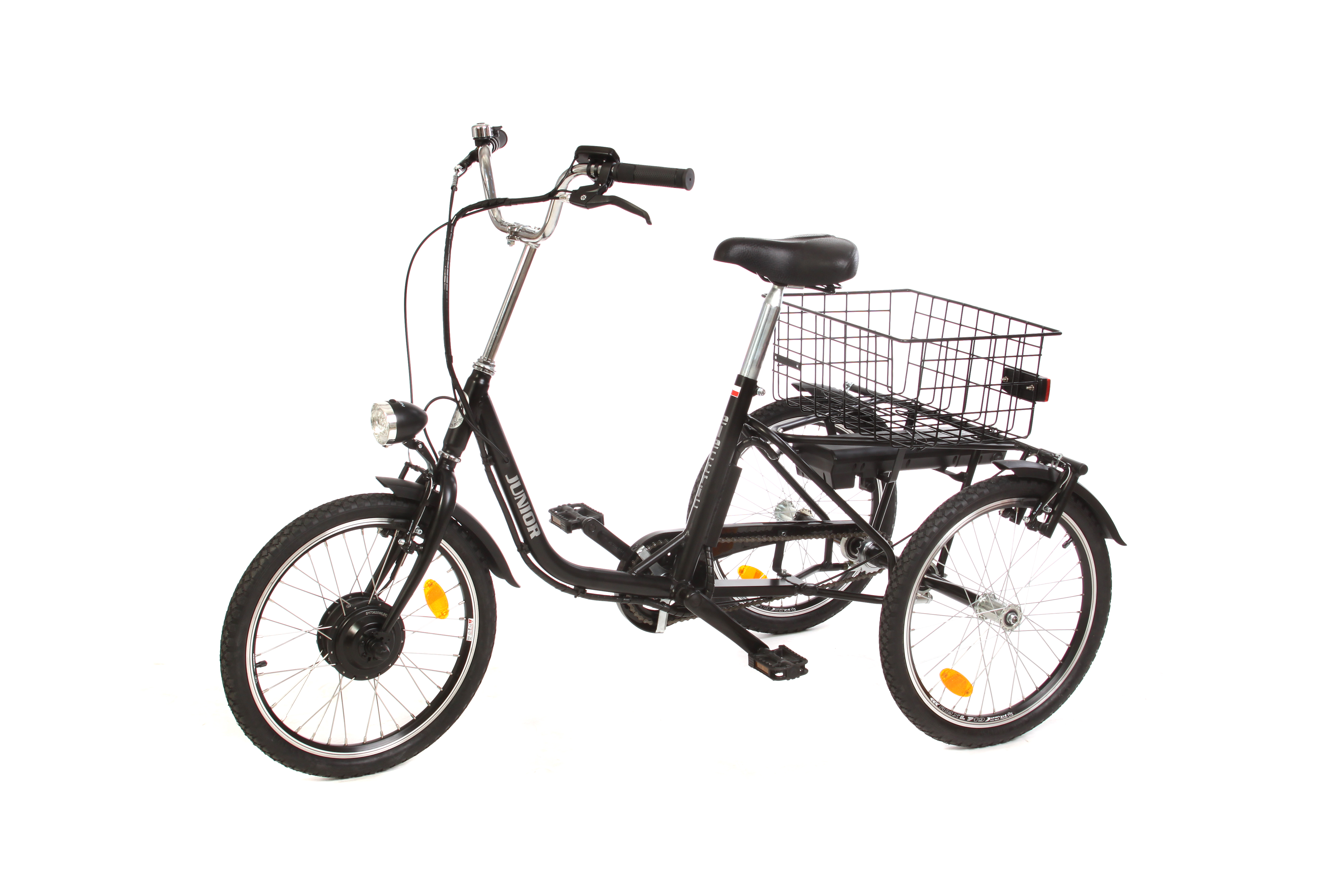 Elektrotříkolka HKK e-JUNIOR 20 - tří rychlostní - černá