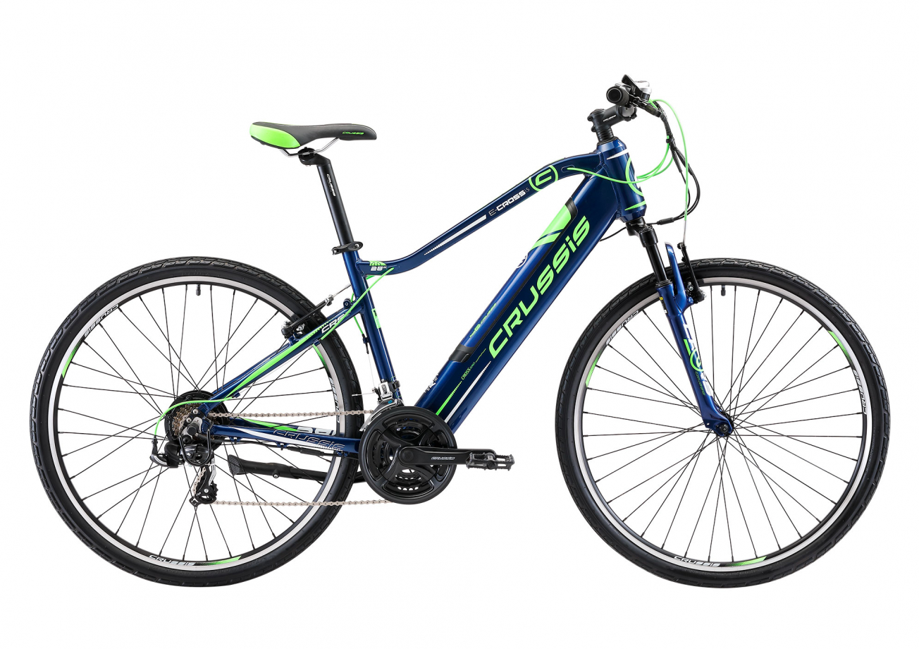 CRUSSIS e-CROSS 1.5, modrá/zelená (2020)