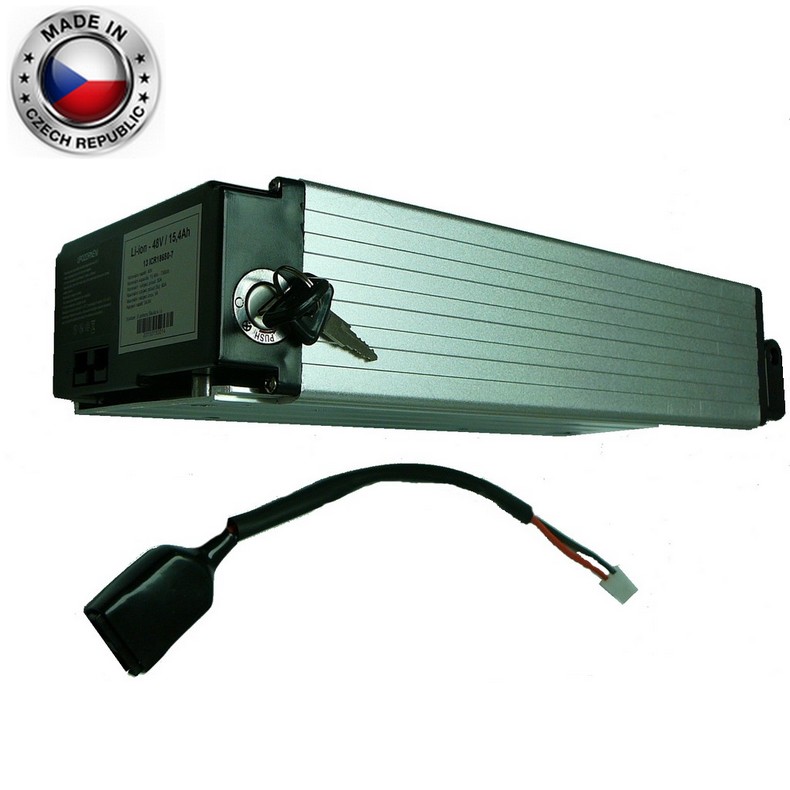 AKUMULÁTOR LI-ION PANASONIC 48V, 26,8 AH, ALU BOX