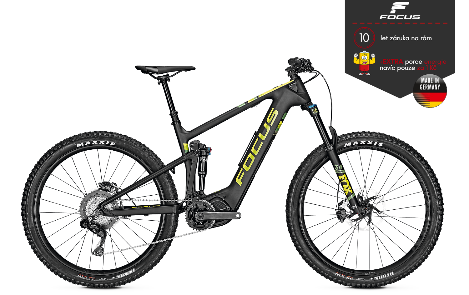 FOCUS JAM² 9.7 PLUS, černá-limetková (2019)