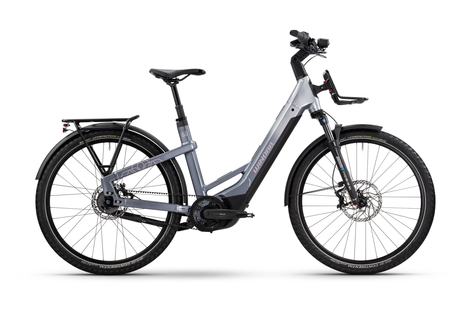 Winora Yakun R5 Pro Low - šedá (2026)