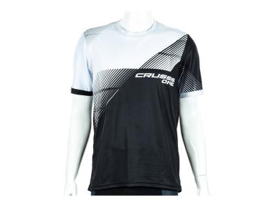 Pánské sportovní tričko CRUSSIS - ONE, krátký rukáv, černá/bílá