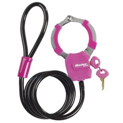 BEZPEČNOSTN&Iacute; POUTA NA KOLO MASTERLOCK - RŮŽOV&Aacute;